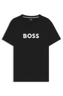 BOSS - Cotton-jersey regular-fit T-shirt with SPF 50+ UV protection