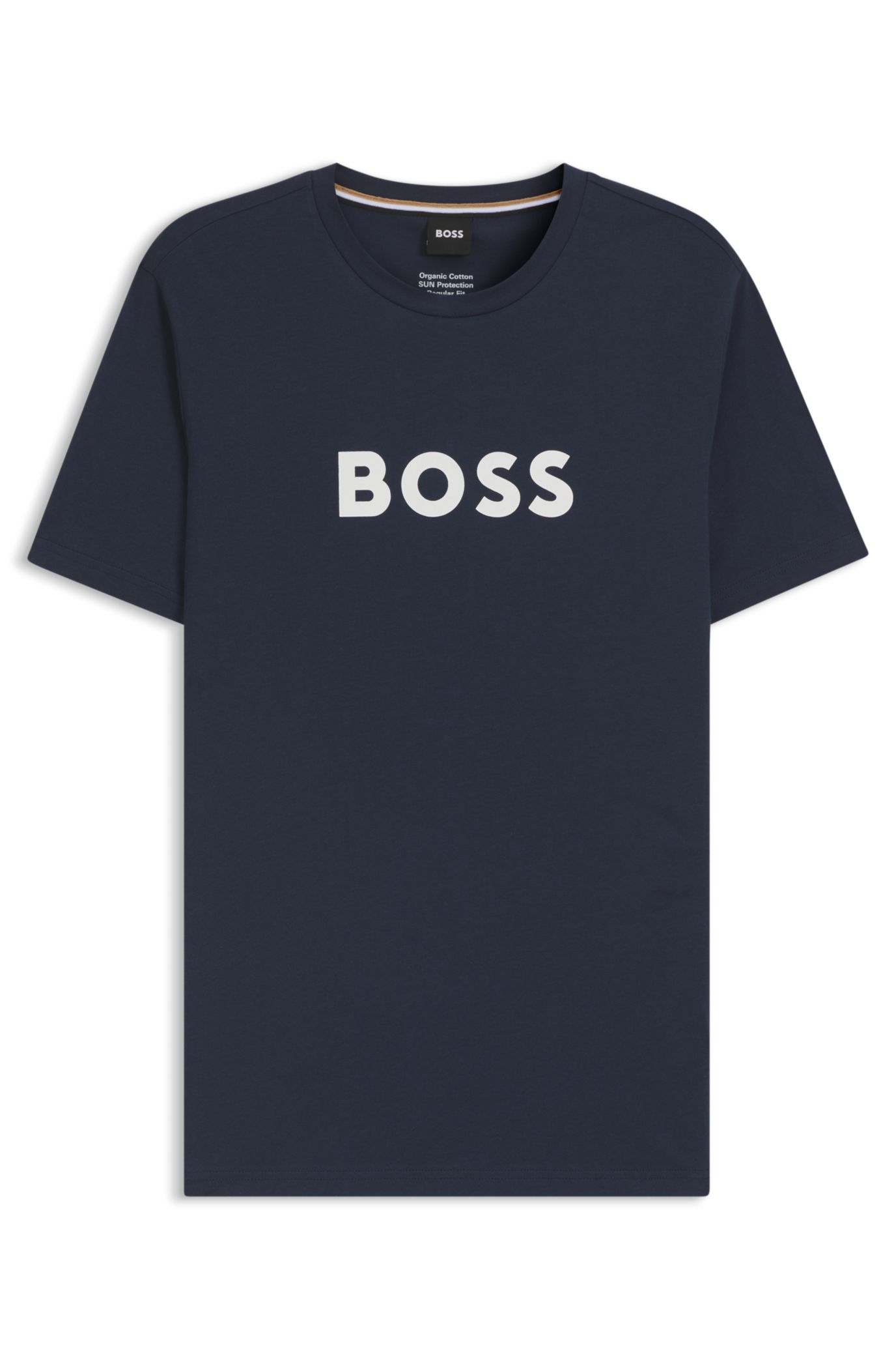 HUGO BOSS｜ (Cotton-jersey regular-fit T-shirt with SPF BOSS - Cotton-jersey regular-fit T-shirt with SPF 50+ UV