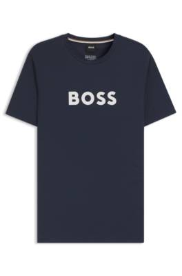 Cotton-jersey T-shirt with logo print 1