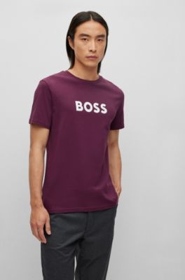 hugo boss burgundy t shirt