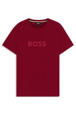 Cotton-jersey T-shirt with logo print