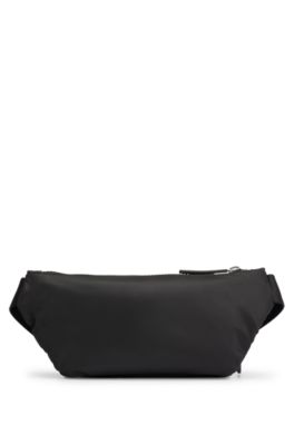 고무 로고 라벨 벨트 백, 블랙