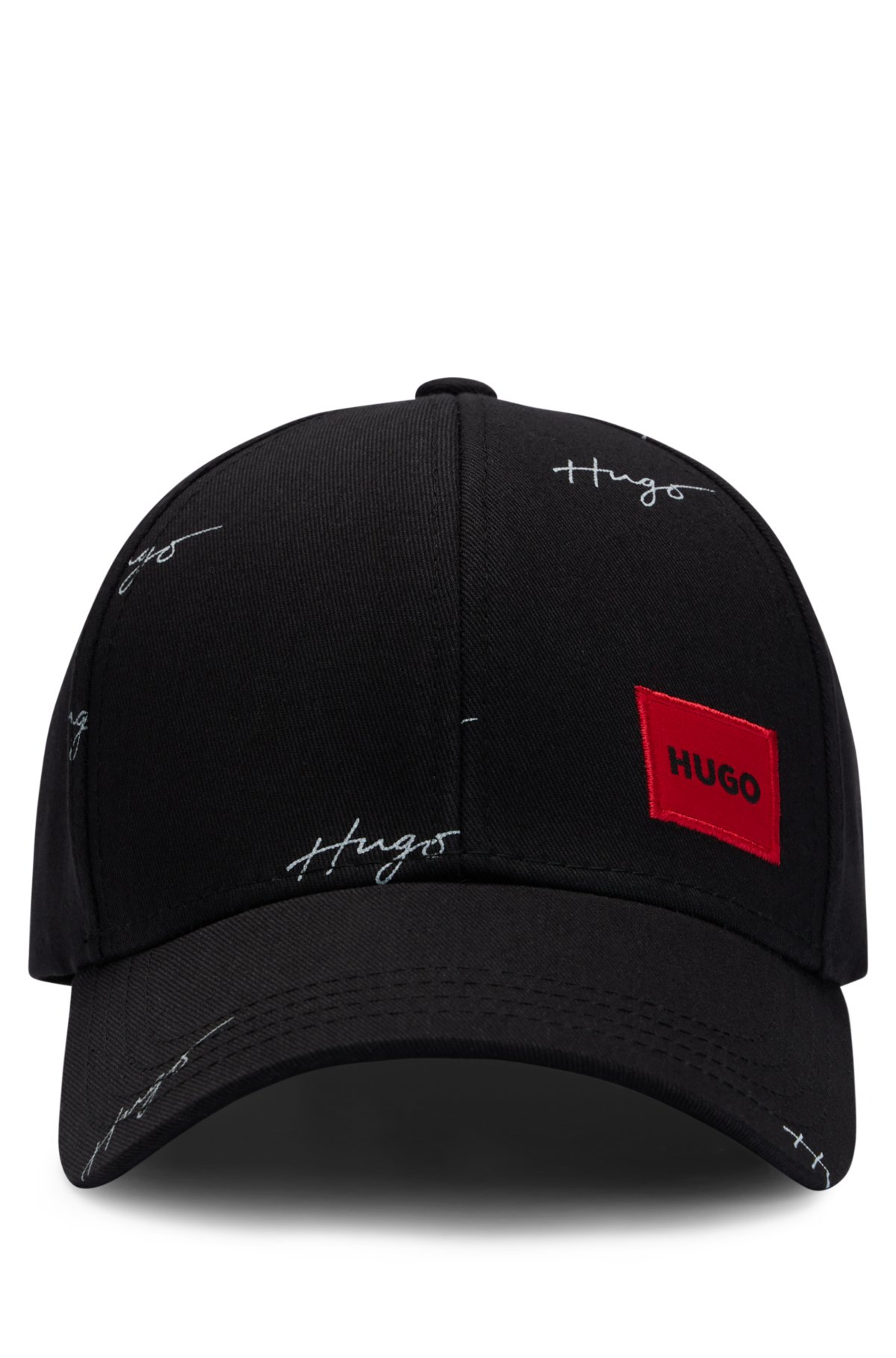 HUGO - Cotton-twill cap with logo details