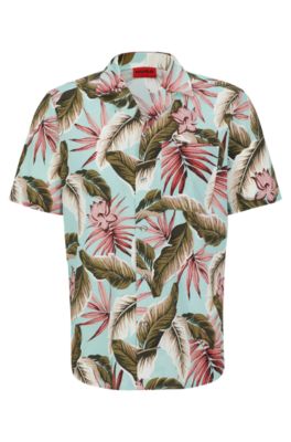 Hugo boss shop flower shirt