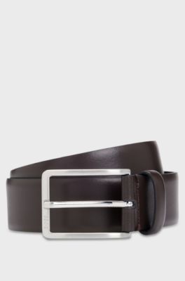 Leather belt, Dark Brown