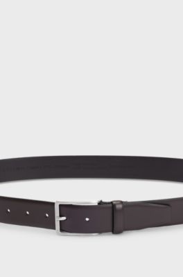 Leather belt, Dark Brown