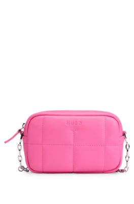 logo strap with HUGO chain crossbody Faux-leather bag -
