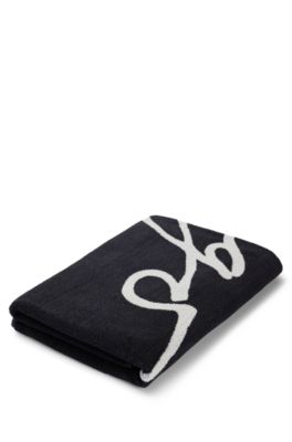 HUGO - towel organic cotton with handwritten logo
