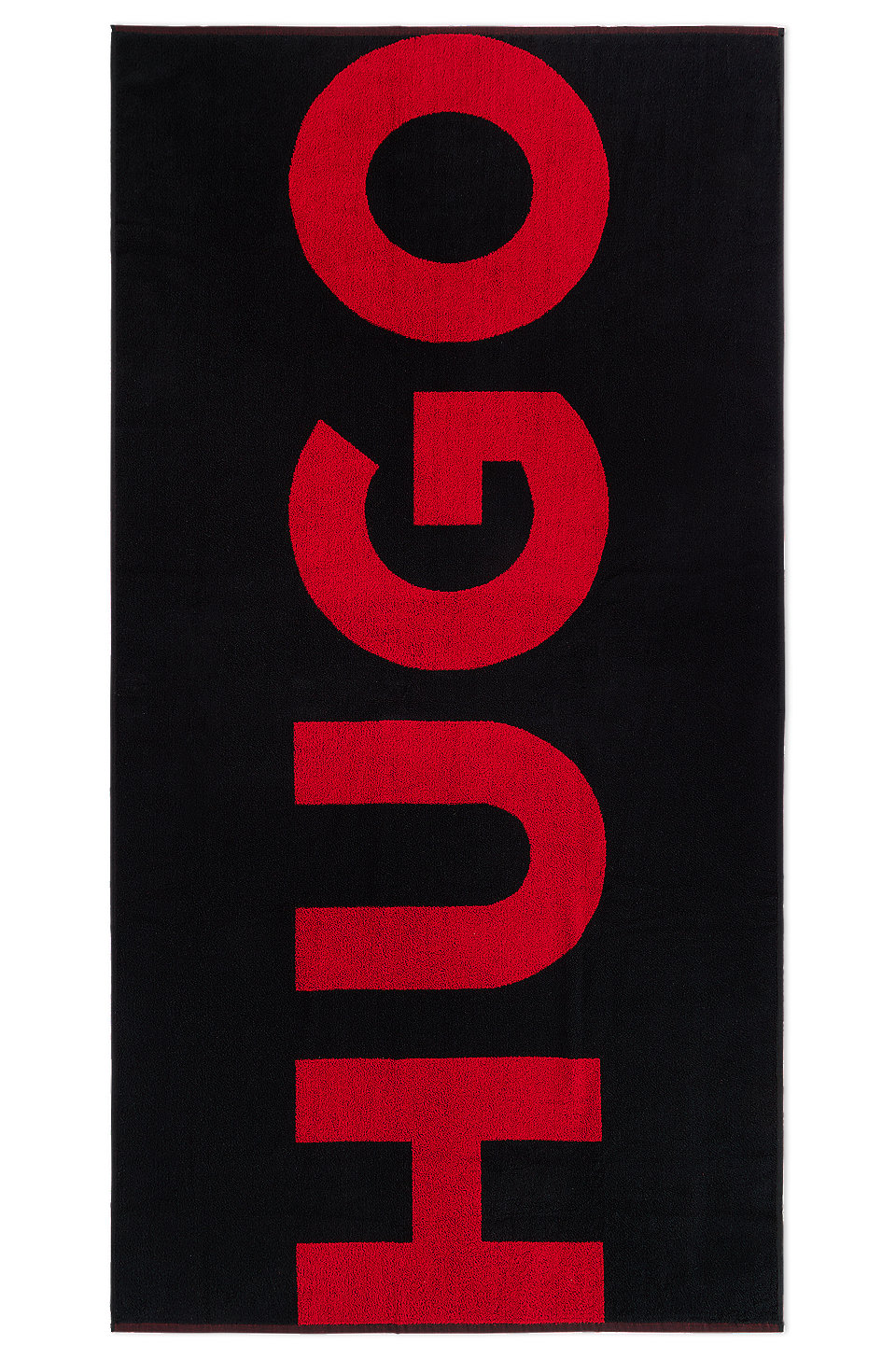 HUGO - Cotton-terry beach towel with large logo