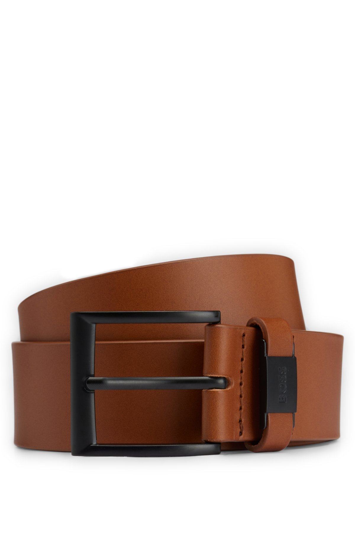 Portefeuille cuir marron avec partie passant pour ceinture pour porter à la  taille