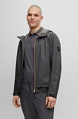 Водоотталкивающая куртка с вентиляцией сзади, Темно-серый
