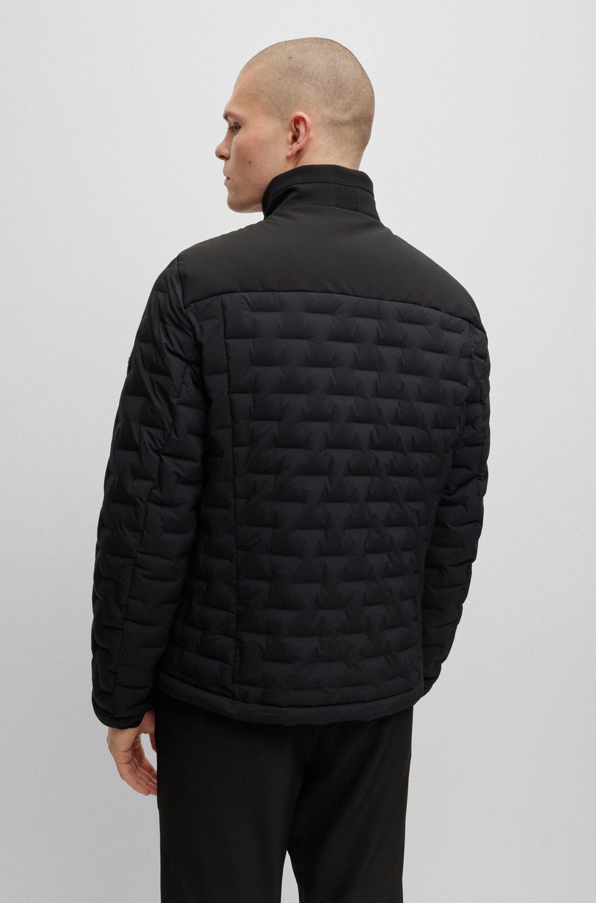 Water-repellent jacket with down filling, Black