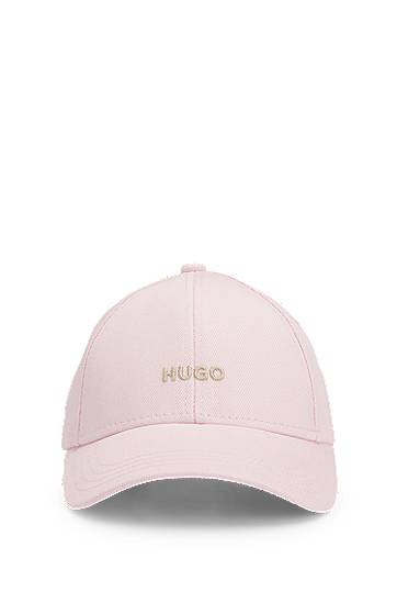 Cotton-denim cap with embroidered logo, Hugo boss