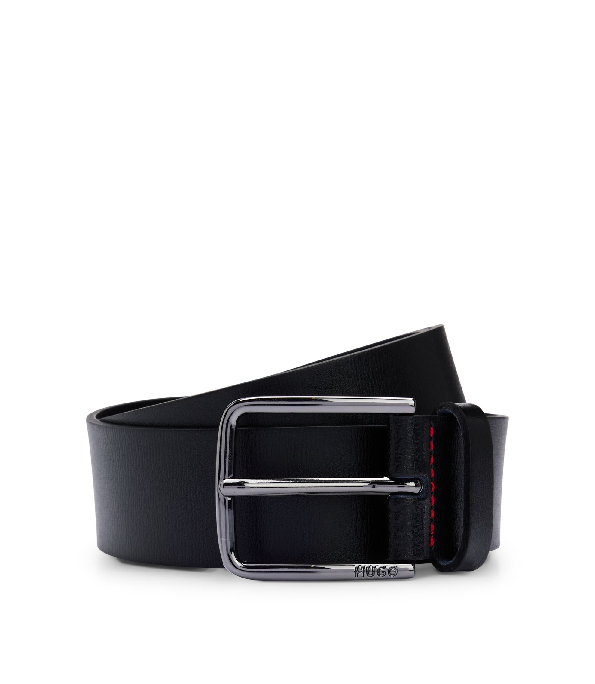 Gürtel aus italienischem Leder mit Logo-Gravur auf der Dornschließe