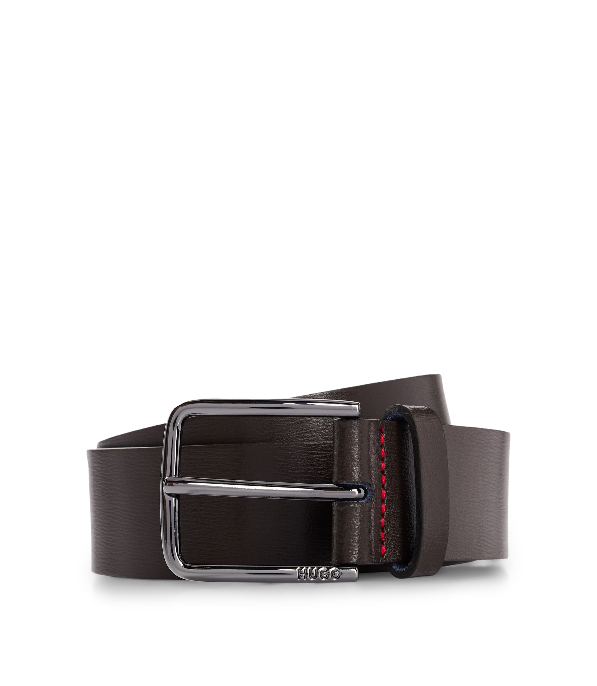 Gürtel aus italienischem Leder mit Logo-Gravur auf der Dornschließe