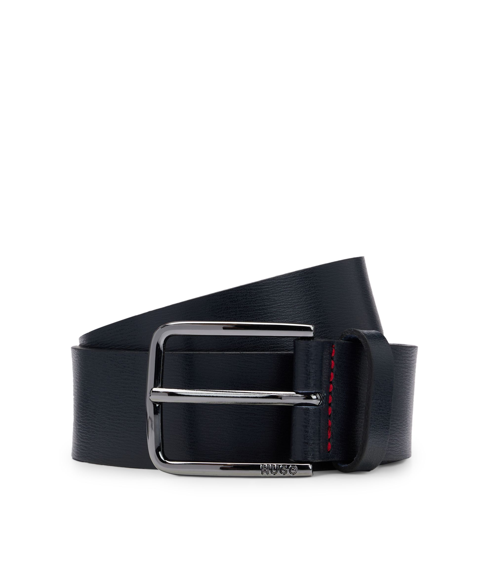 Gürtel aus italienischem Leder mit Logo-Gravur auf der Dornschließe