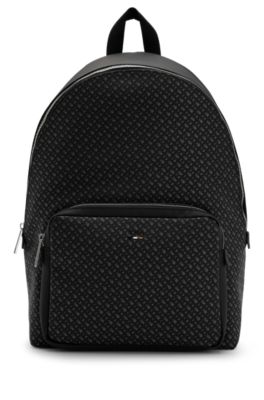 Montblanc Embossed-monogram Leather Backpack in Black for