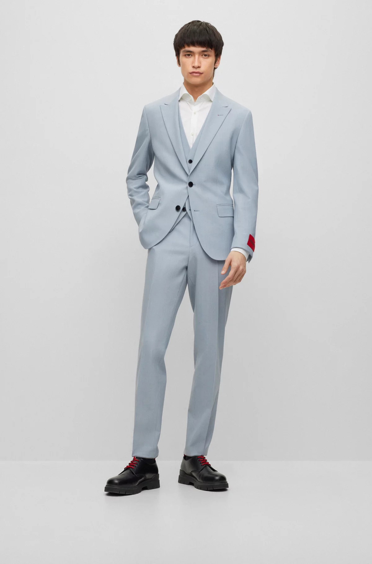 hugoboss.com | Slim-Fit Suit in Performance-Stretch Tropical