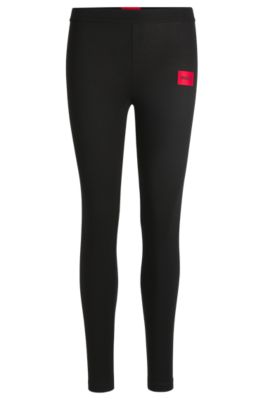 HUGO - Thermal leggings with red logo label