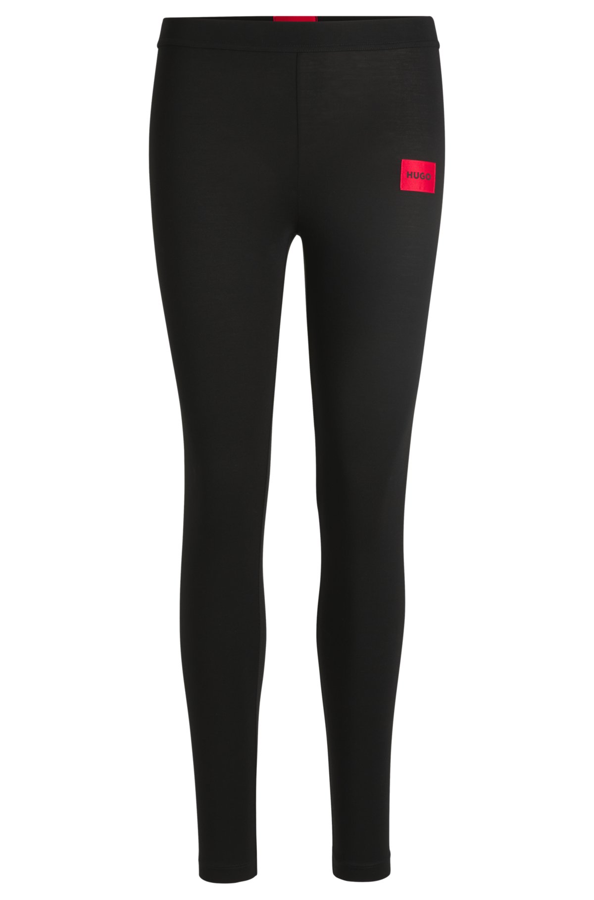 HUGO - Thermal leggings with red logo label