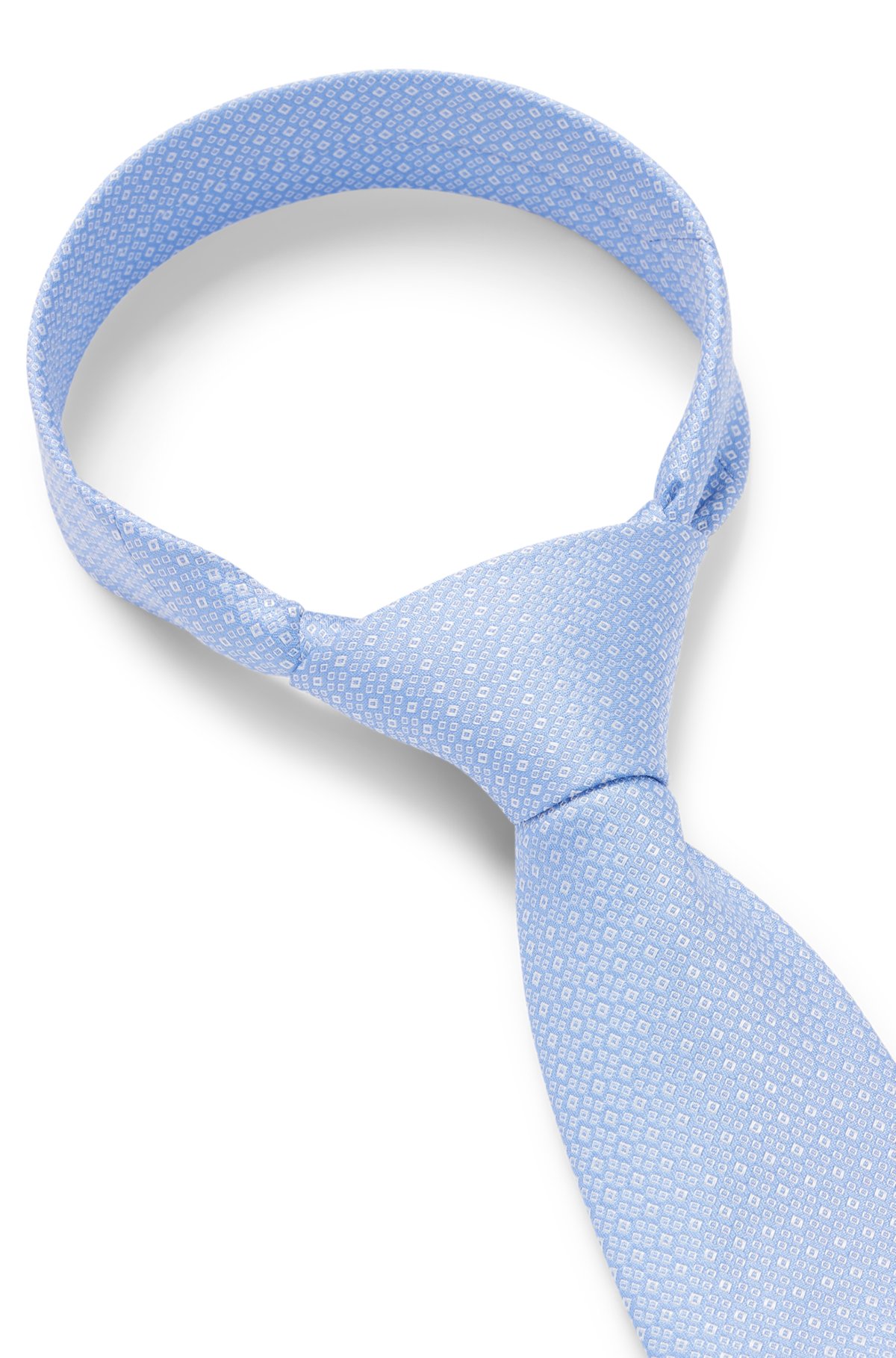 BOSS - fein Set aus und gemustertem aus Krawatte Seiden Einstecktuch -Jacquard