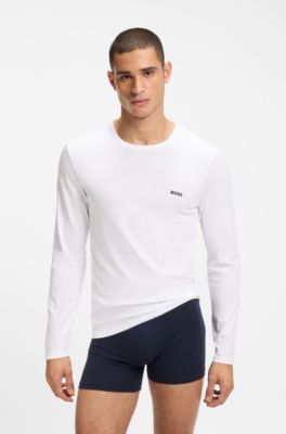 Tシャツ3枚セット コットン ロゴエンブロイダリー, Black / White / Blue