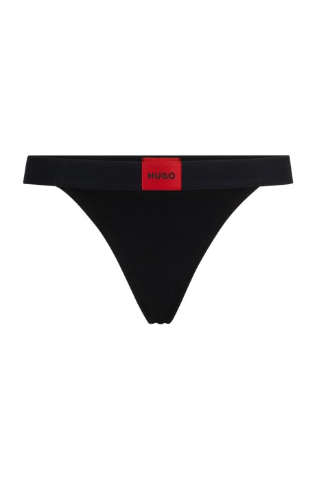 Stretch-cotton red label - with bra logo triangle HUGO