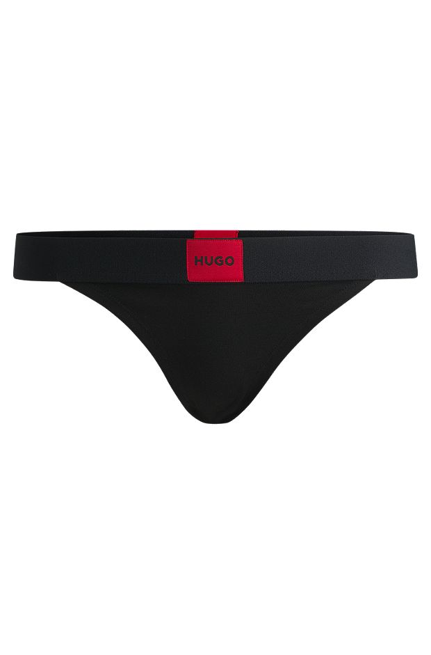 HUGO - Three-pack of stretch-cotton thong briefs with logos