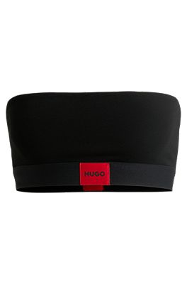 HUGO - Stretch-cotton regular-rise briefs with logo label