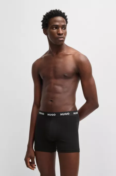 Three-pack of boxer briefs in stretch cotton