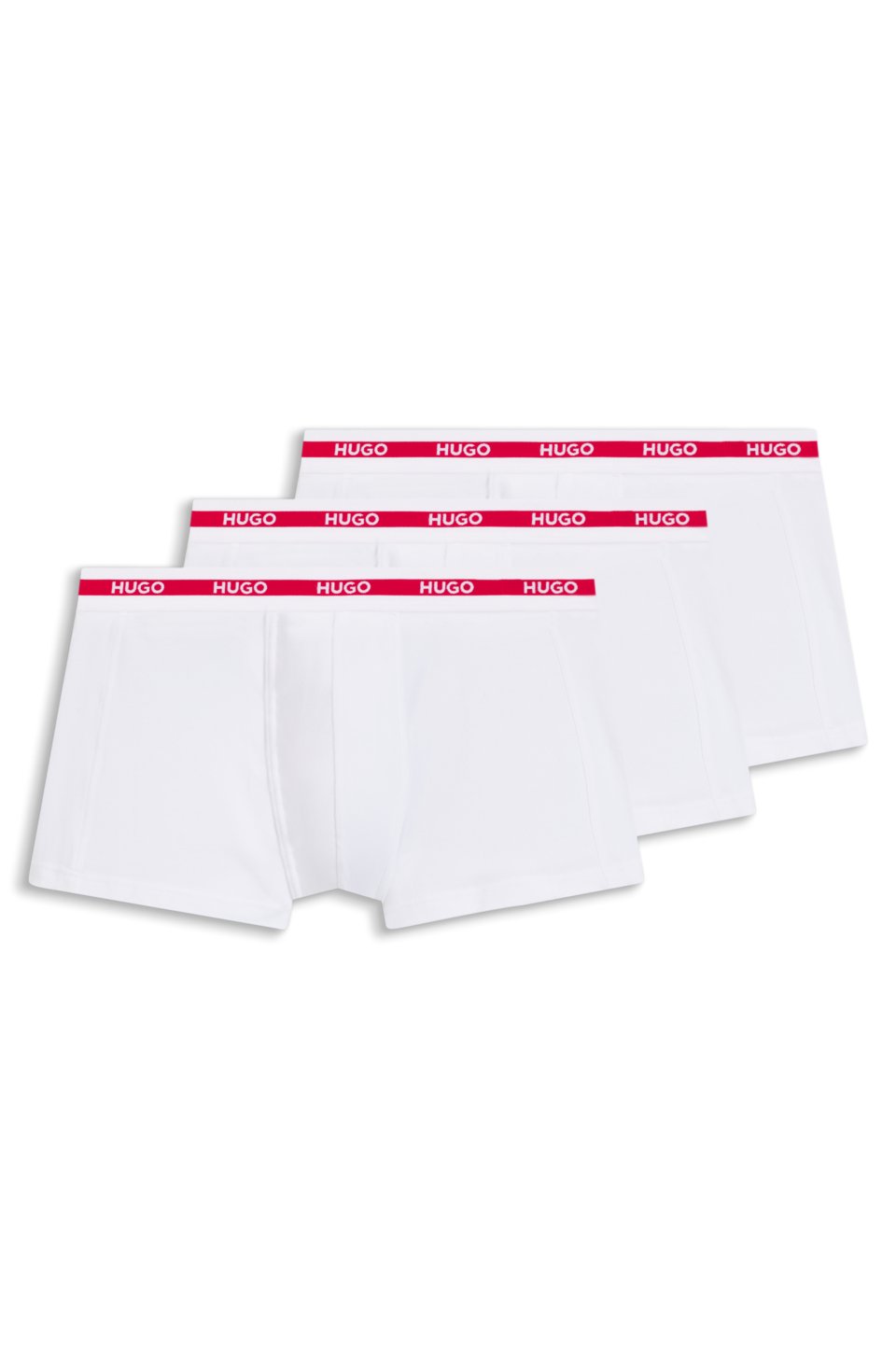 Three-pack of stretch-cotton trunks with logo waistbands