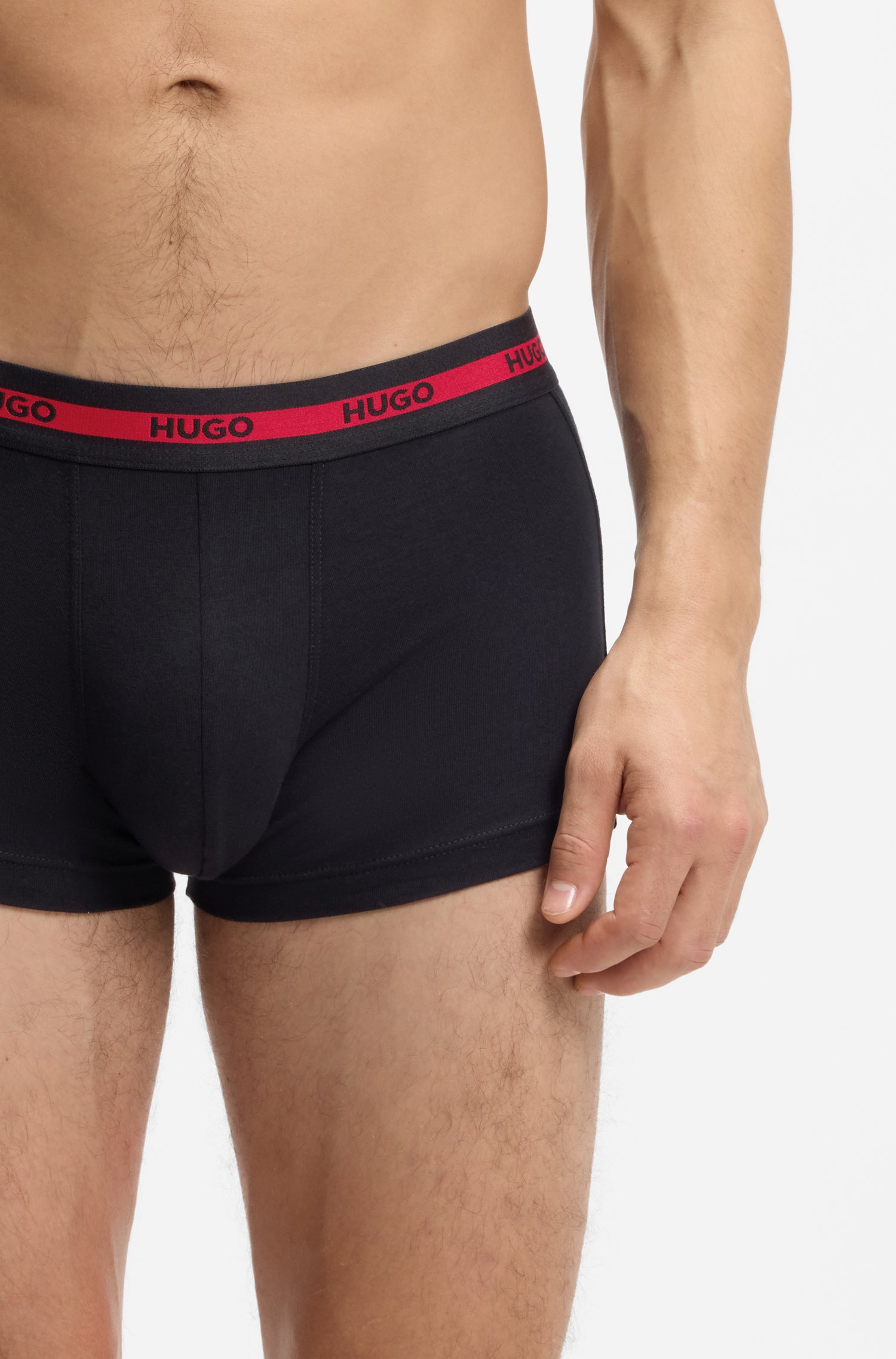 Hugo 3-pack Trilling Planet röd, vit, marinblå, vit, marinblå kalsonger herr – bild 4