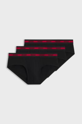 Three-pack briefs, Black
