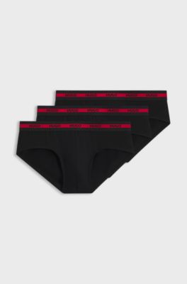 Three-pack briefs, Black