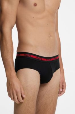 Three-pack briefs, Black
