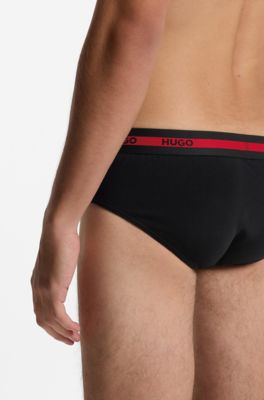Three-pack briefs, Black