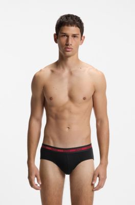 Three-pack briefs, Black