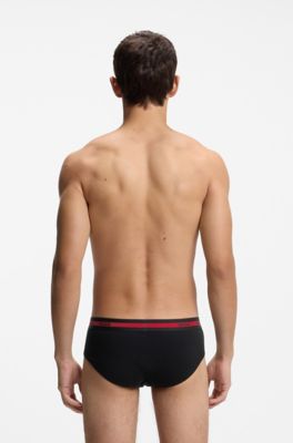 Three-pack briefs, Black