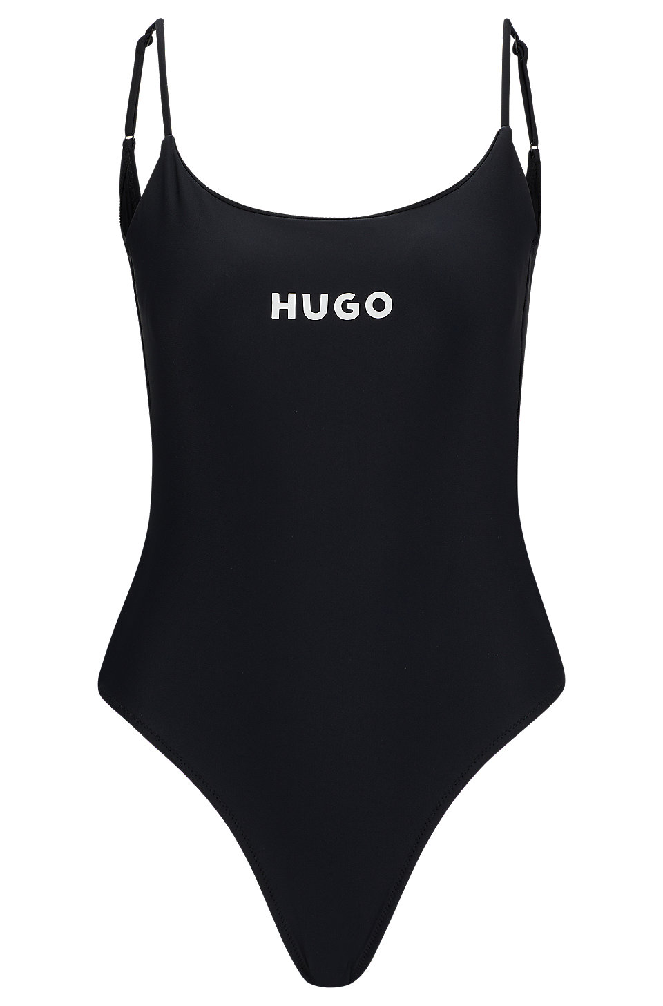 HUGO - Schnell trocknender Badeanzug mit kontrastfarbenem Logo