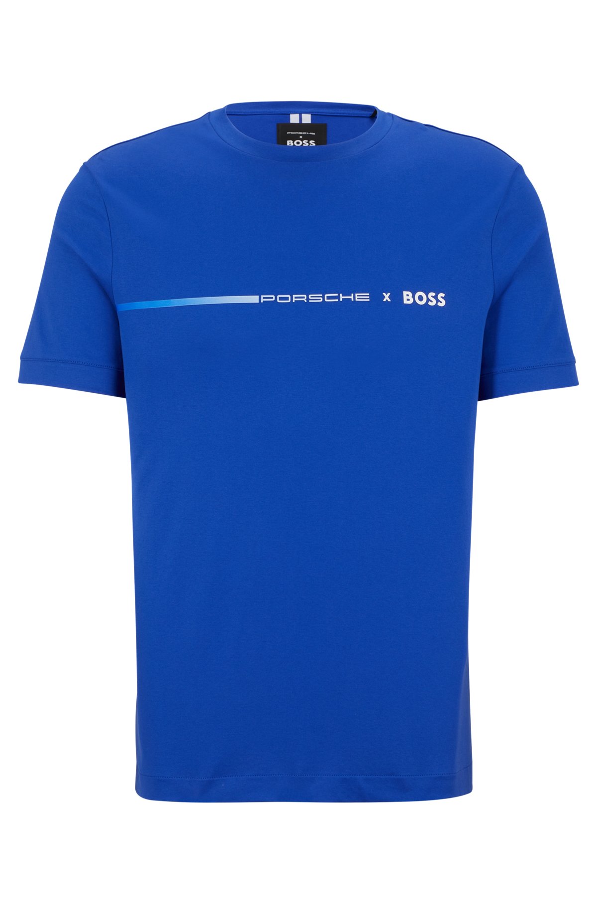 BOSS - Porsche x BOSS mercerized-cotton T-shirt with exclusive branding