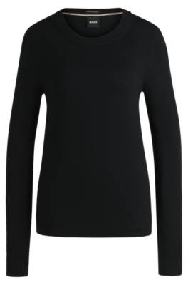 HUGO BOSS CREW-NECK SWEATER IN MERINO WOOL 