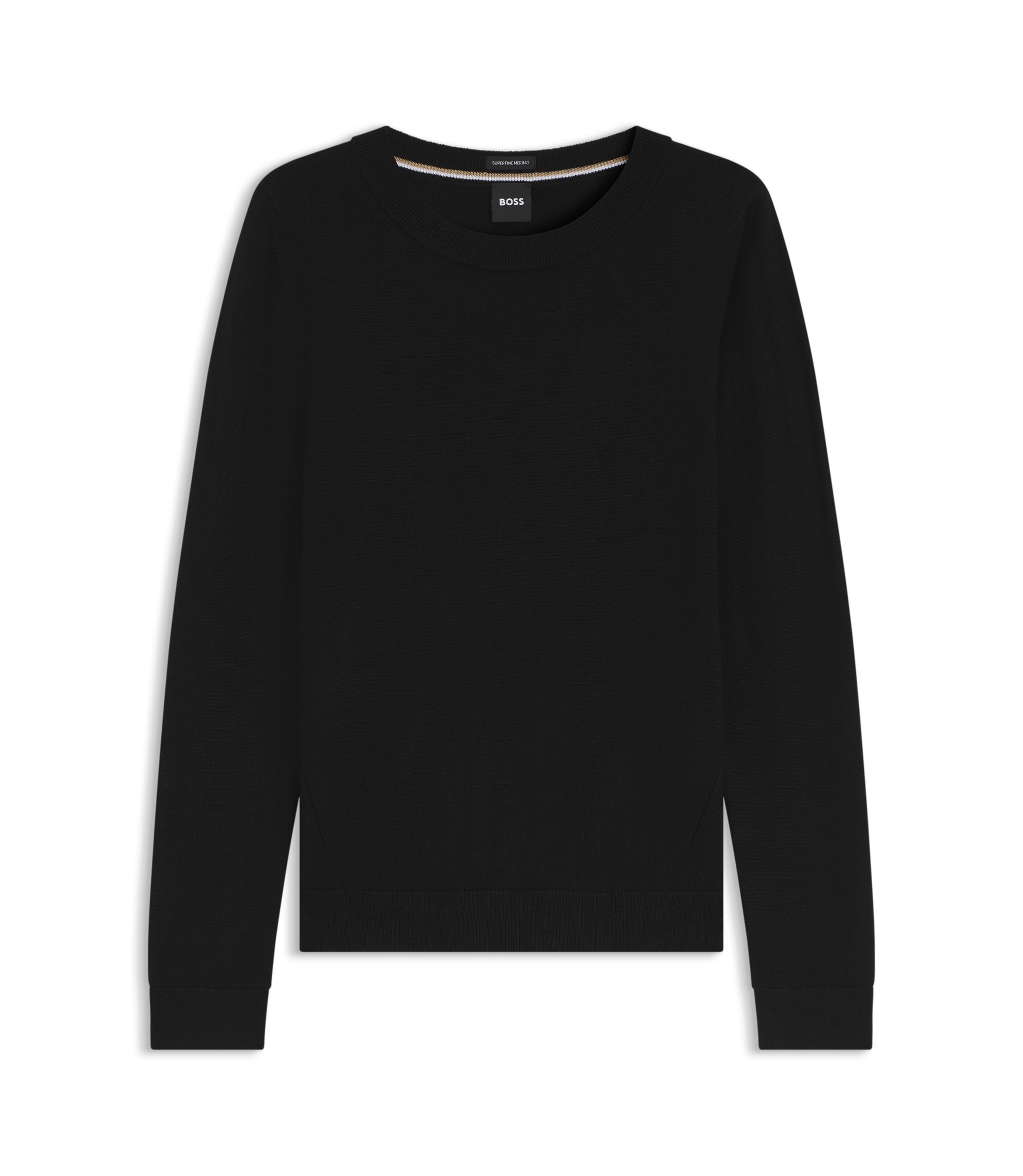 Pullover aus Merinowolle mit Rundhalsausschnitt