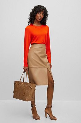 Damen for Comfortable Stylish Pullover by HUGO | Fashion BOSS Orange and