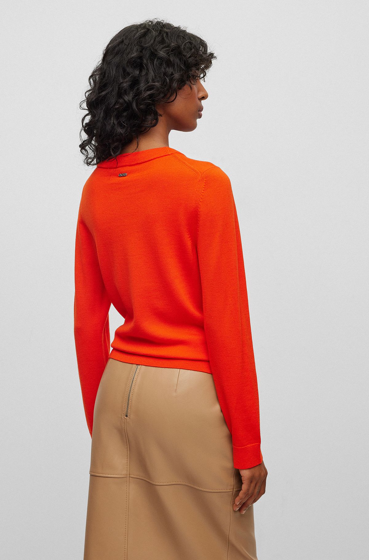 for Orange Sweaters by Cardigans HUGO BOSS & Women
