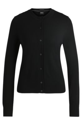 Hugo boss black cardigan new arrivals