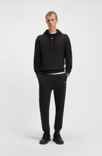 Relaxed-Fit Trainingsanzug aus Baumwolle mit Logo-Prints, Schwarz