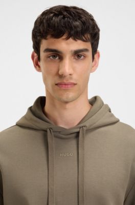 Ensemble de surv&ecirc;tement deux pi&egrave;ces en molleton de coton avec logo imprim&eacute;, Kaki