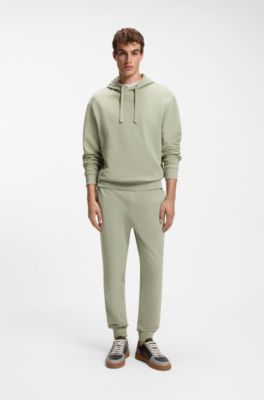 Cotton tracksuit set in a relaxed fit with logo, Light Green