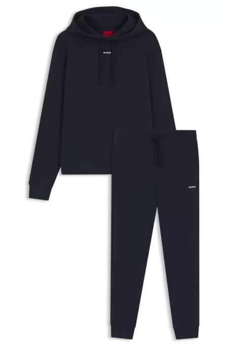 Cotton tracksuit set in a relaxed fit with logo