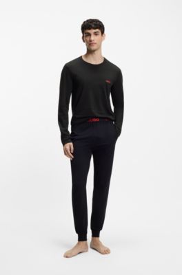 Lot de trois t-shirts en coton, Noir